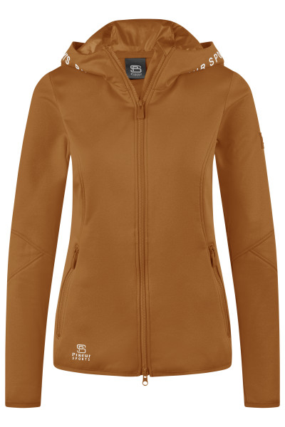 Pikeur Damen Sommerfleecejacke Athleisure golden caramel FS 2025 Fleecejacke mit Kapuze