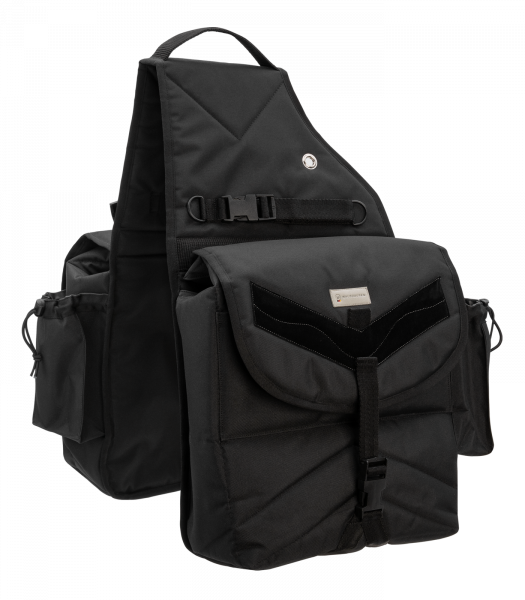 Waldhausen Packtasche Doppelt Premium, Farbe: schwarz