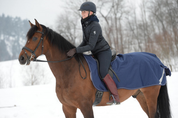 Bucas Riding Rug Ausreitdecke Navy